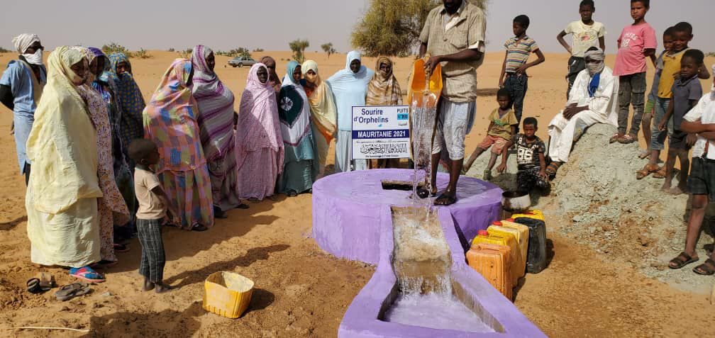 Puits construis en Mauritanie Sourire d'Orphelins